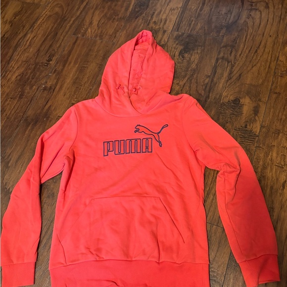 Puma Tops - Women’s PUMA Vibrant coral Hoodie